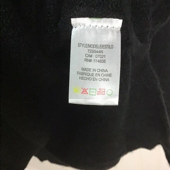 RDI Womens Medium Oversized Sweater Black V-Neck Long Sleeve Knit NWOT - Picture 3 of 10